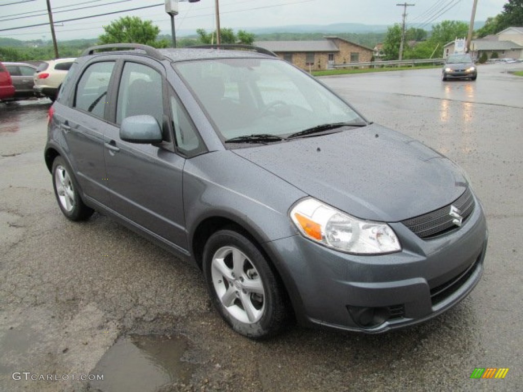 2009 SX4 Crossover Technology AWD - Azure Gray Metallic / Black photo #8