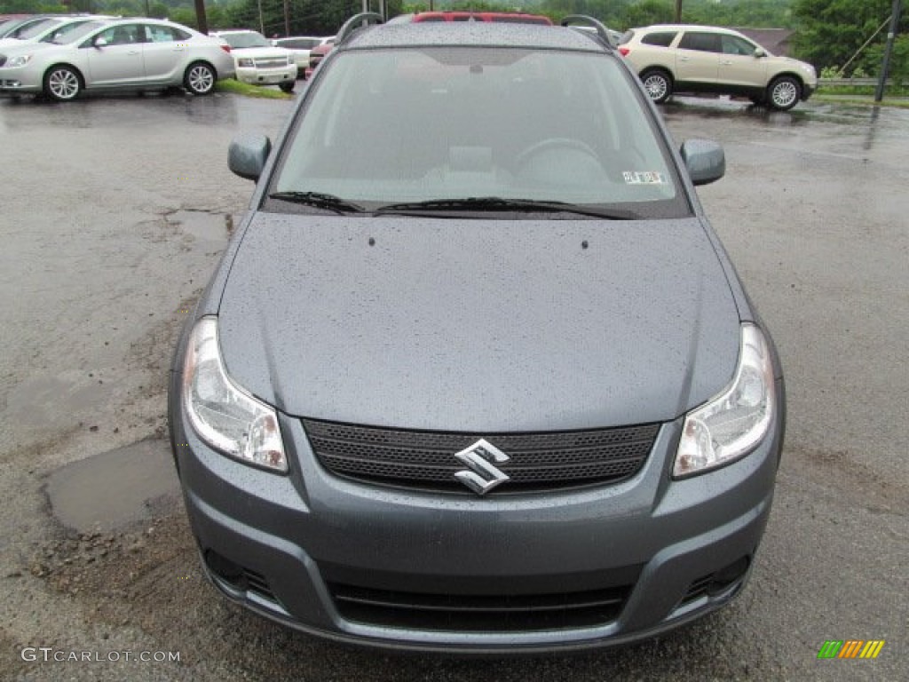 2009 SX4 Crossover Technology AWD - Azure Gray Metallic / Black photo #9