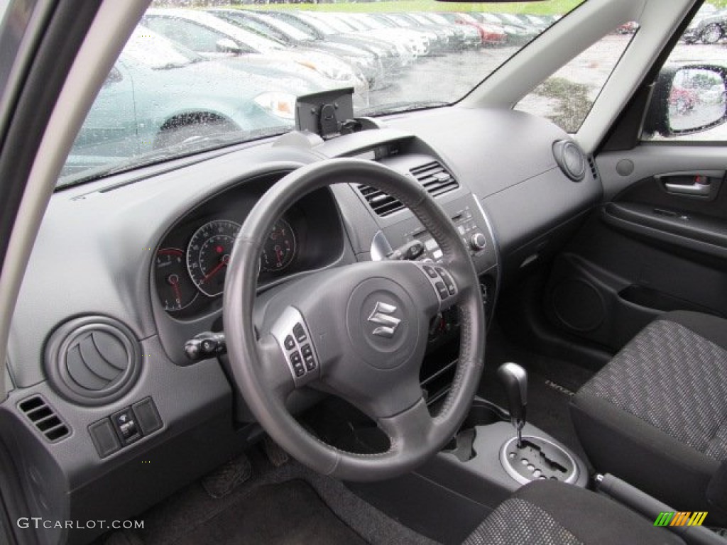 2009 SX4 Crossover Technology AWD - Azure Gray Metallic / Black photo #14