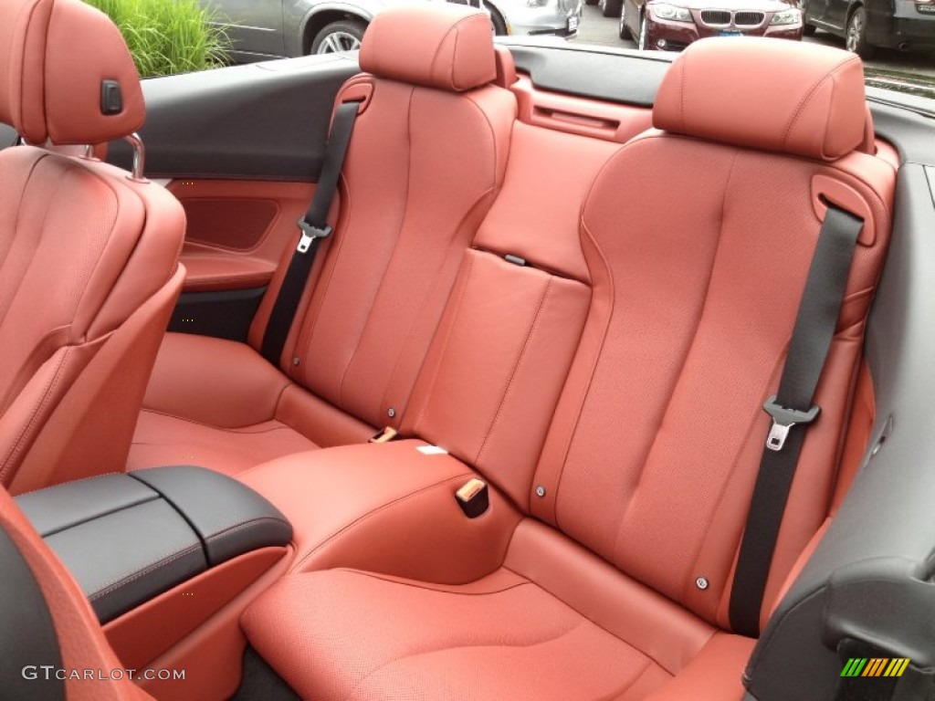 Vermillion Red Nappa Leather Interior 2012 BMW 6 Series 650i Convertible Photo #65980494