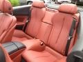 Vermillion Red Nappa Leather Rear Seat Photo for 2012 BMW 6 Series #65980494
