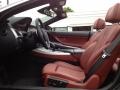 Vermillion Red Nappa Leather Interior Photo for 2012 BMW 6 Series #65980503