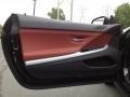 Vermillion Red Nappa Leather 2012 BMW 6 Series 650i Convertible Door Panel