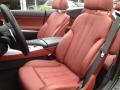 Vermillion Red Nappa Leather Front Seat Photo for 2012 BMW 6 Series #65980521