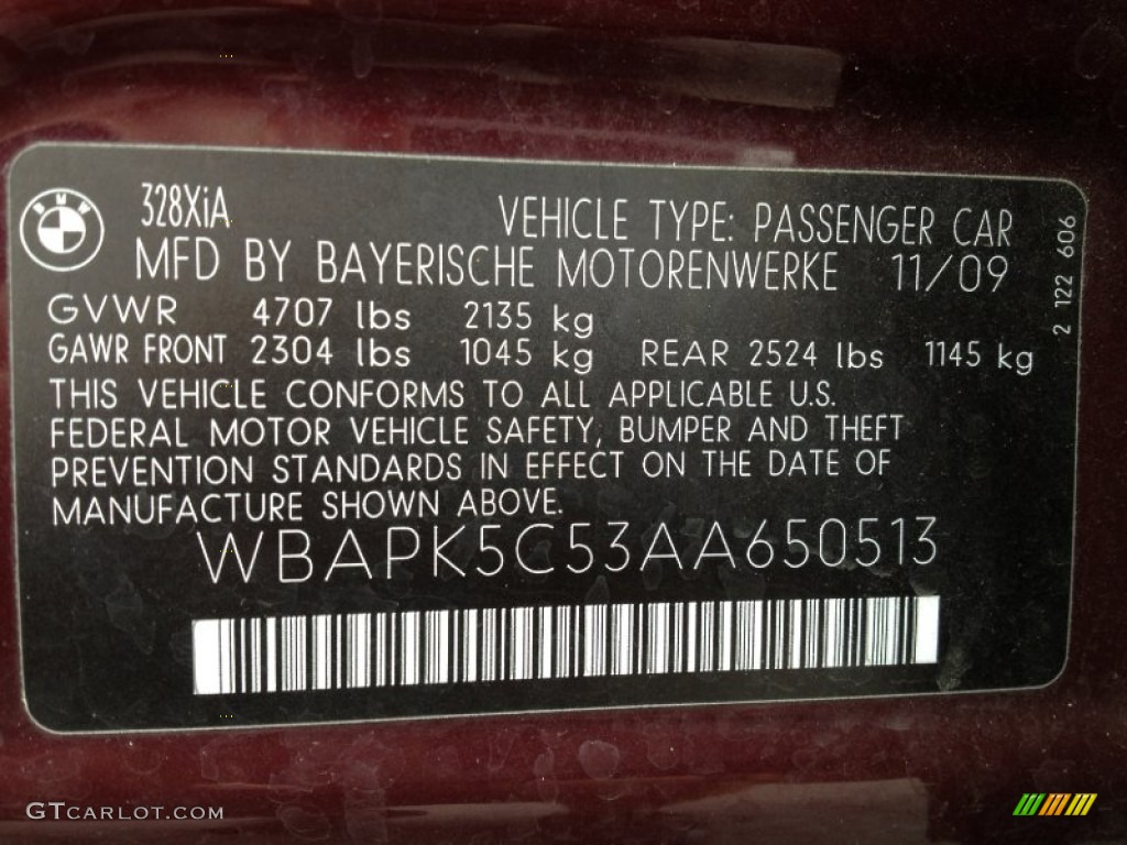 2010 3 Series 328i xDrive Sedan - Barbera Red Metallic / Oyster/Black Dakota Leather photo #17