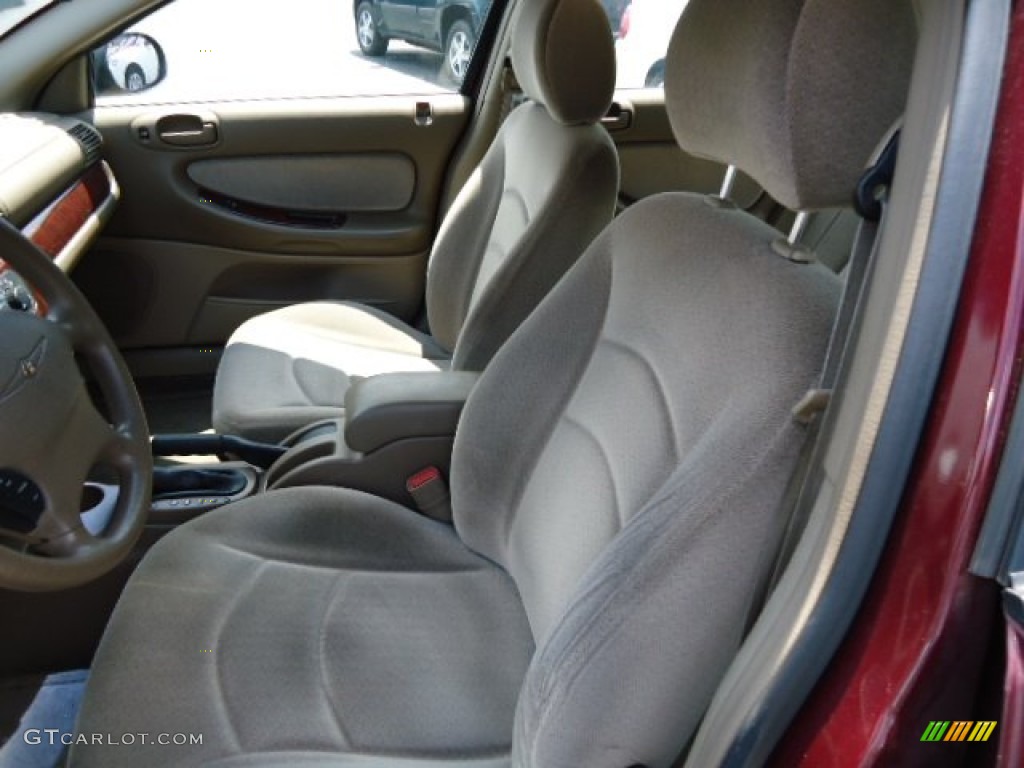 2001 Sebring LX Sedan - Dark Garnet Red Pearlcoat / Taupe photo #10