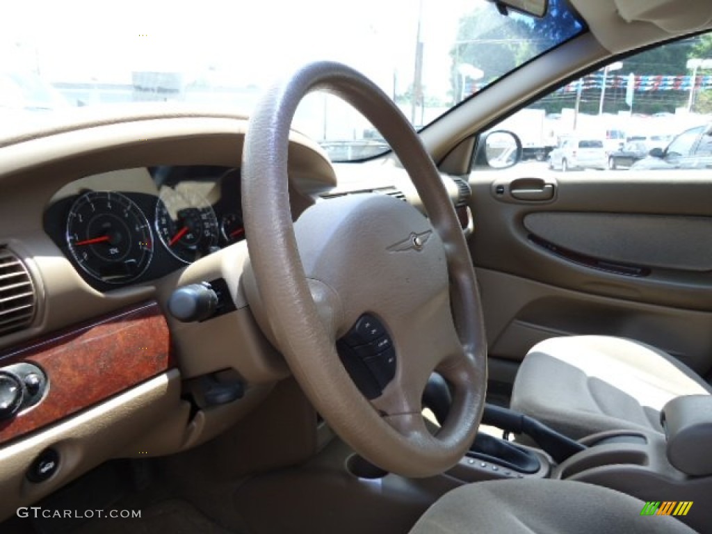 2001 Sebring LX Sedan - Dark Garnet Red Pearlcoat / Taupe photo #16