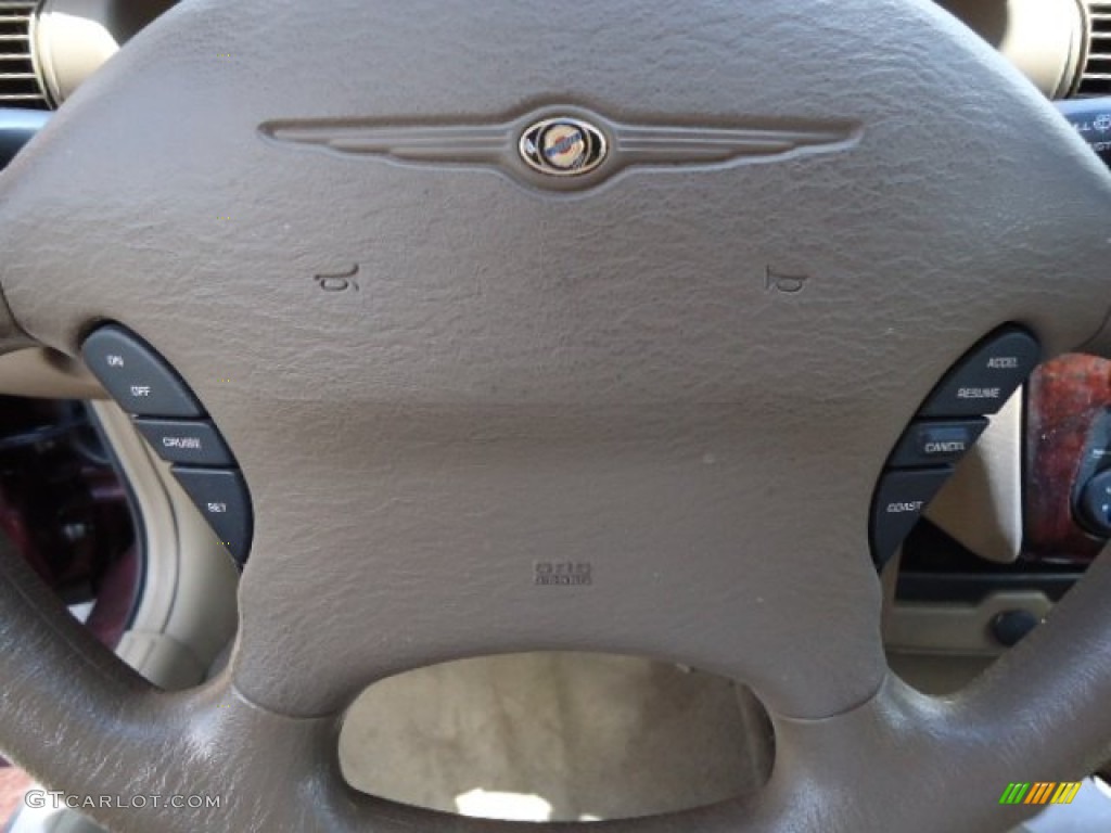2001 Sebring LX Sedan - Dark Garnet Red Pearlcoat / Taupe photo #18