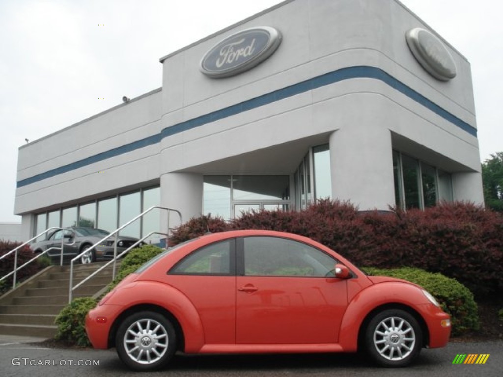 2005 New Beetle GLS Coupe - Sundown Orange / Grey photo #1