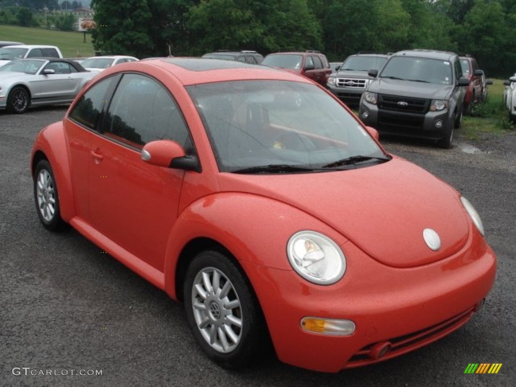 2005 New Beetle GLS Coupe - Sundown Orange / Grey photo #2