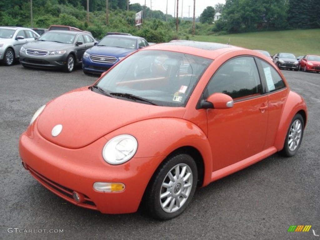 2005 New Beetle GLS Coupe - Sundown Orange / Grey photo #4
