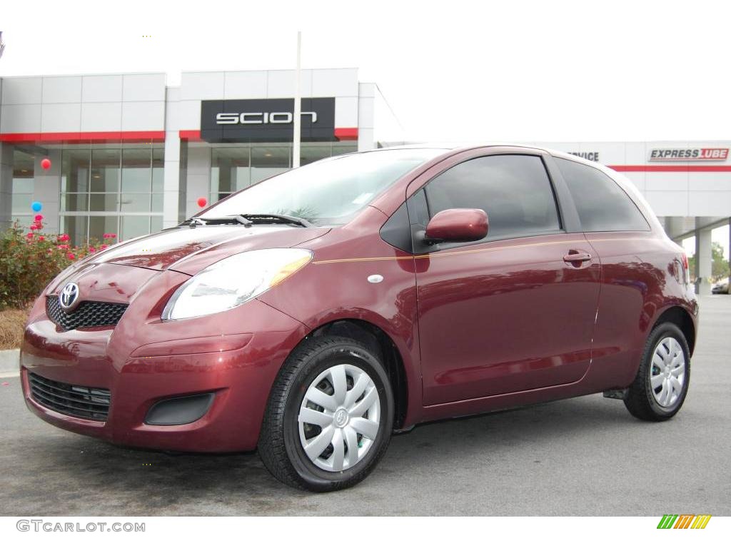 Carmine Red Metallic Toyota Yaris