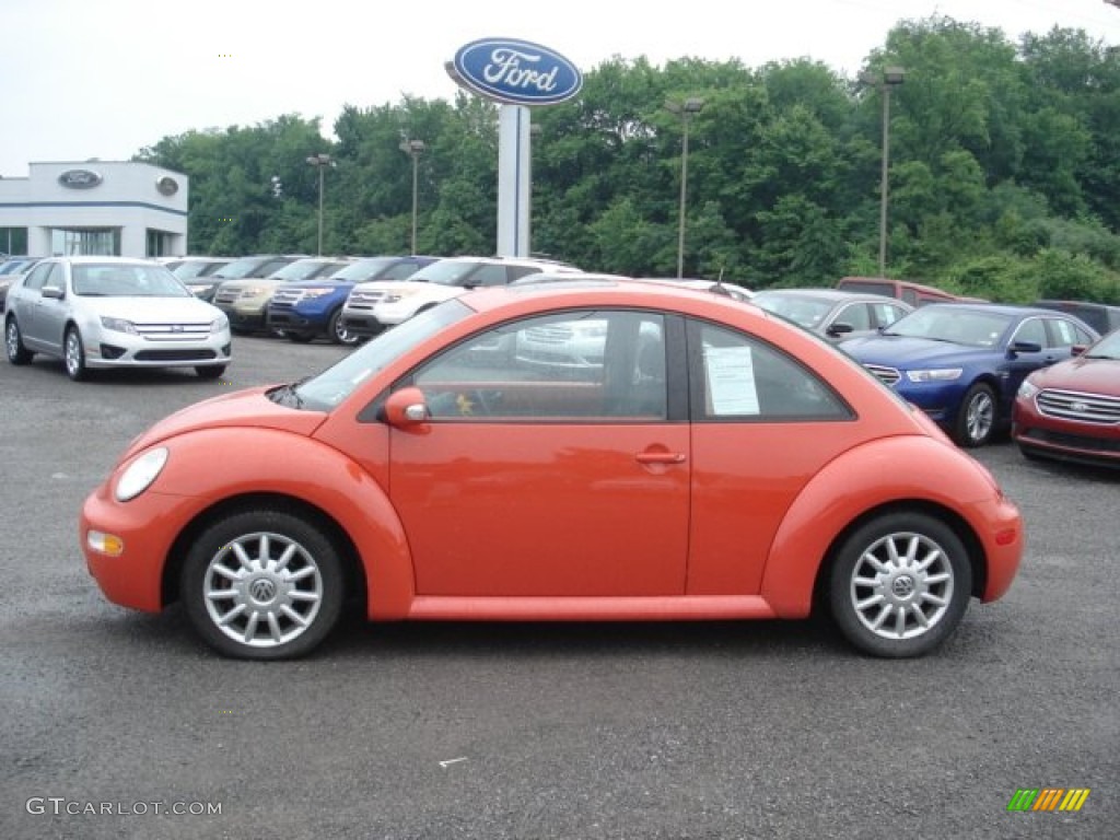 2005 New Beetle GLS Coupe - Sundown Orange / Grey photo #5