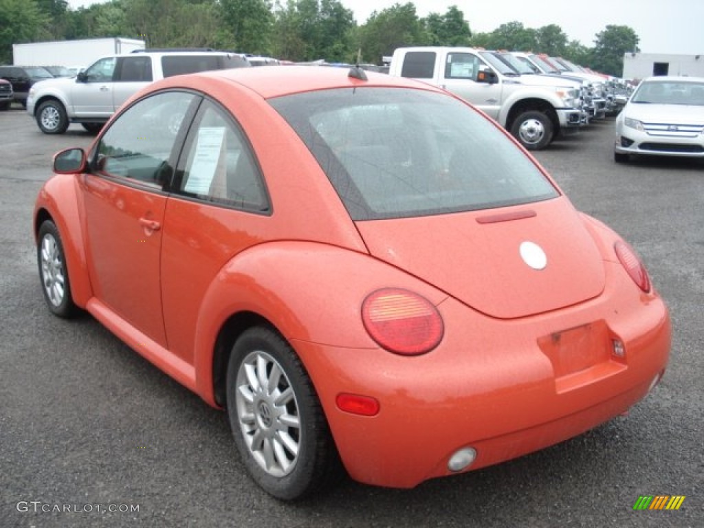 2005 New Beetle GLS Coupe - Sundown Orange / Grey photo #6