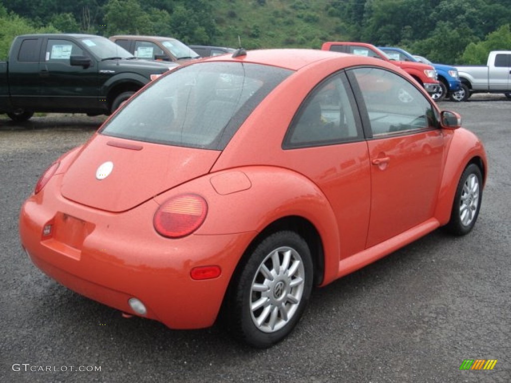 2005 New Beetle GLS Coupe - Sundown Orange / Grey photo #8