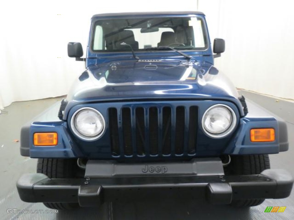 2004 Wrangler X 4x4 - Patriot Blue Pearl / Dark Slate Gray photo #2