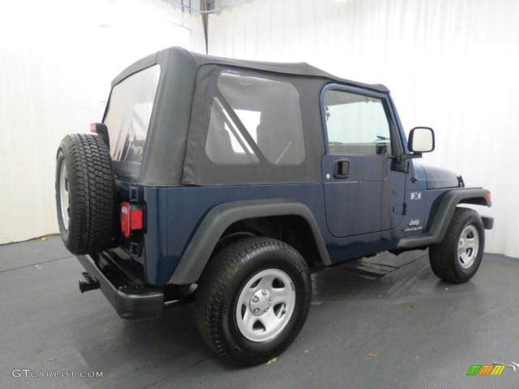 2004 Wrangler X 4x4 - Patriot Blue Pearl / Dark Slate Gray photo #22