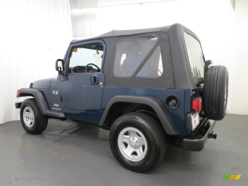 2004 Wrangler X 4x4 - Patriot Blue Pearl / Dark Slate Gray photo #24
