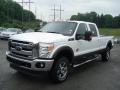 2012 Oxford White Ford F350 Super Duty Lariat Crew Cab 4x4  photo #4