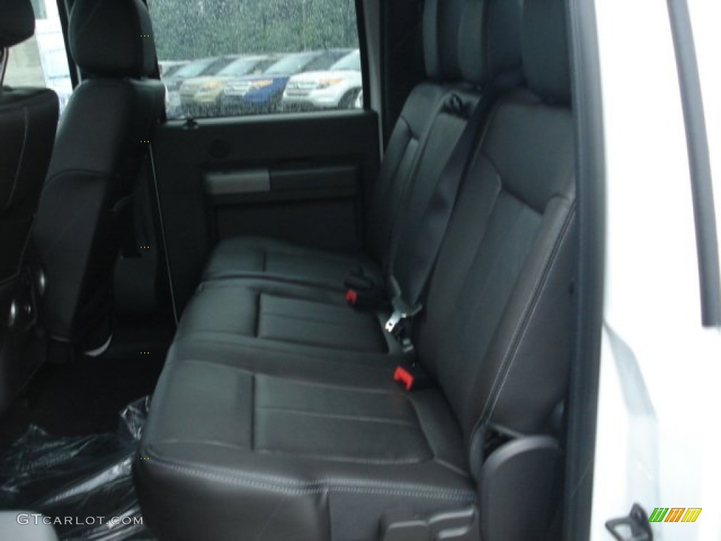 2012 F350 Super Duty Lariat Crew Cab 4x4 - Oxford White / Black photo #13