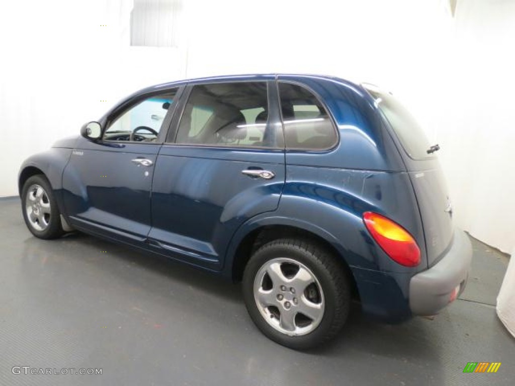 2001 PT Cruiser Limited - Patriot Blue Pearl / Taupe/Pearl Beige photo #28