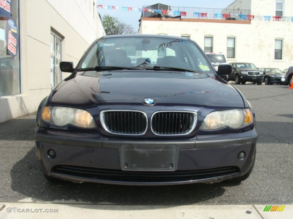 2004 3 Series 325i Sedan - Orient Blue Metallic / Grey photo #2