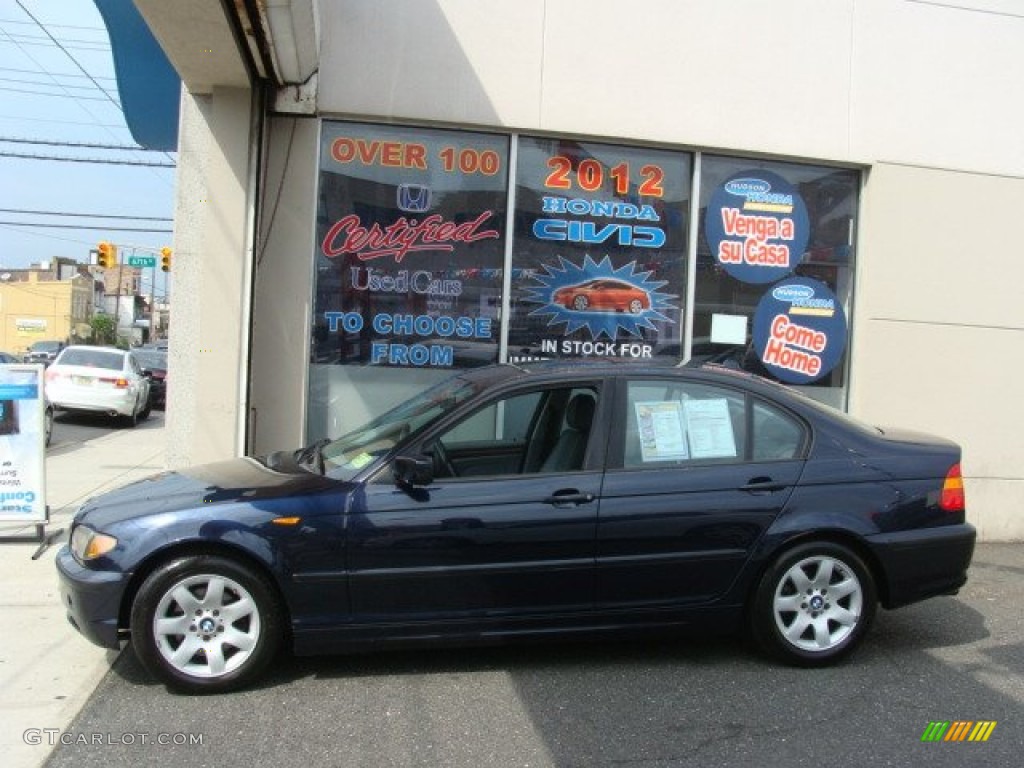 2004 3 Series 325i Sedan - Orient Blue Metallic / Grey photo #3