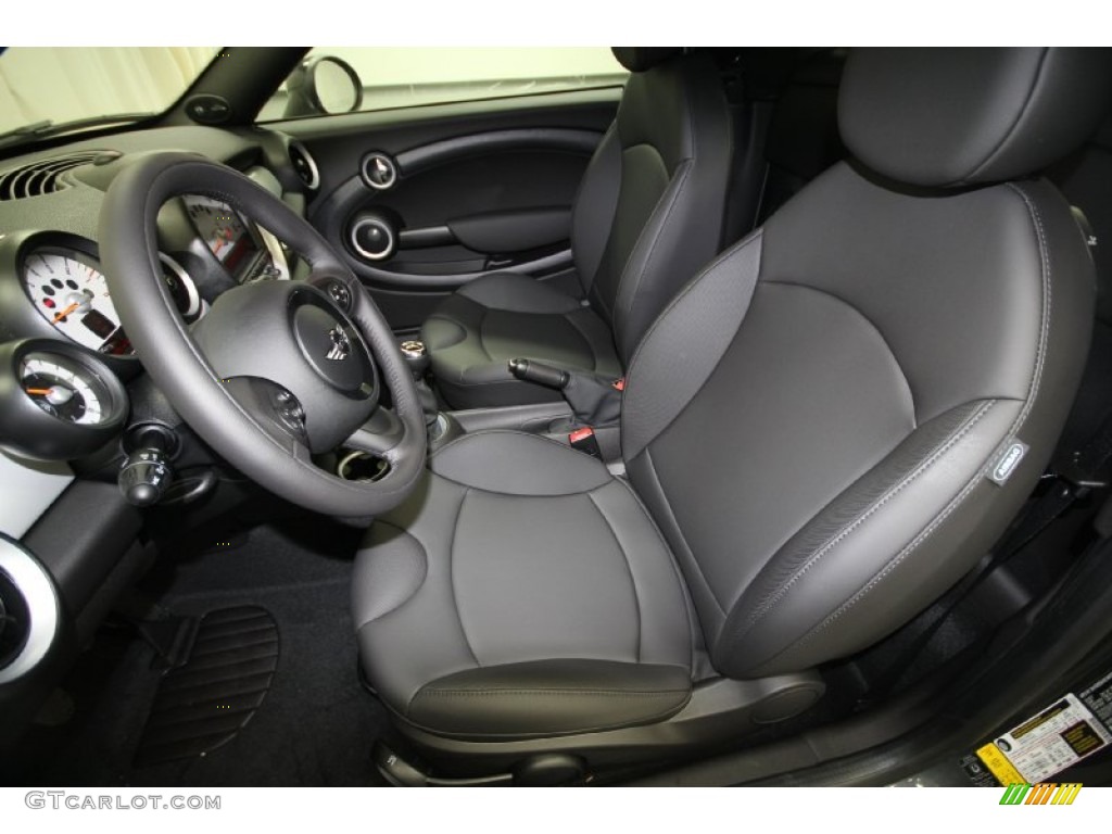 Carbon Black Interior 2012 Mini Cooper Roadster Photo #65988207