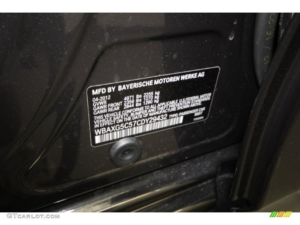 2012 5 Series 528i Sedan - Dark Graphite Metallic II / Oyster/Black photo #10