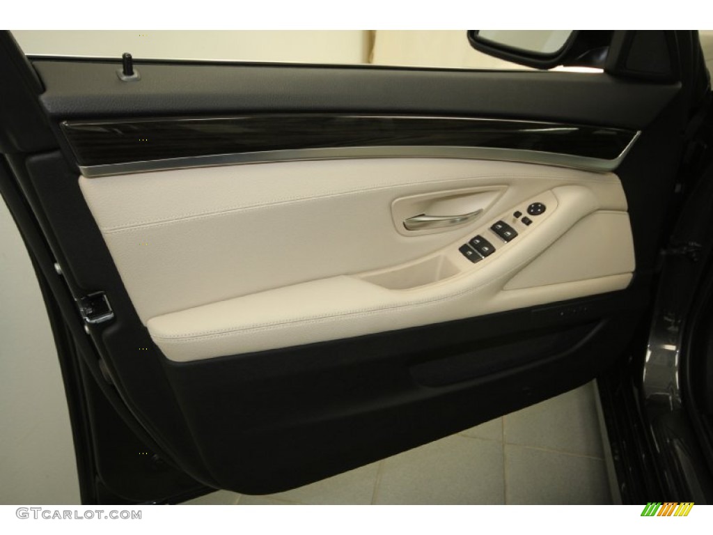 2012 5 Series 528i Sedan - Dark Graphite Metallic II / Oyster/Black photo #13