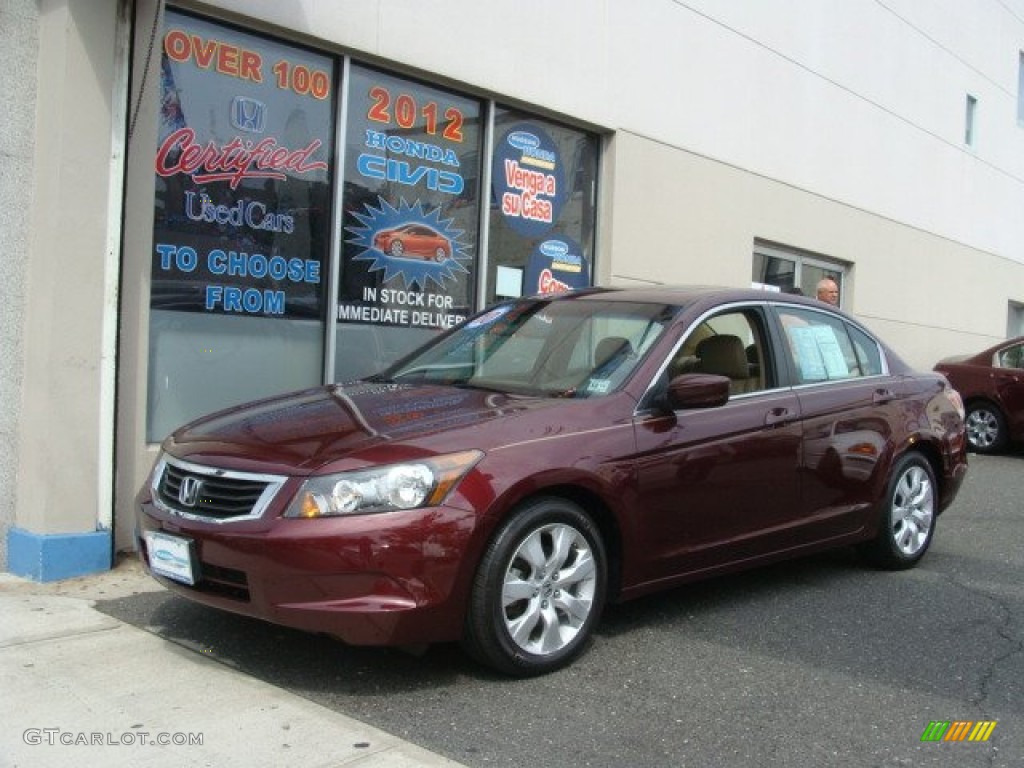 2010 Accord EX-L Sedan - Basque Red Pearl / Ivory photo #1