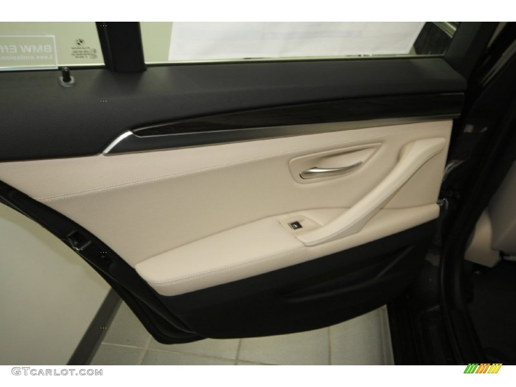 2012 5 Series 528i Sedan - Dark Graphite Metallic II / Oyster/Black photo #23