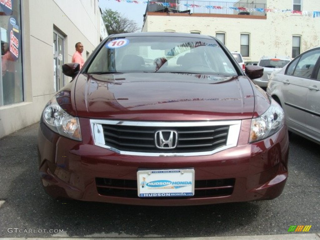 2010 Accord EX-L Sedan - Basque Red Pearl / Ivory photo #2