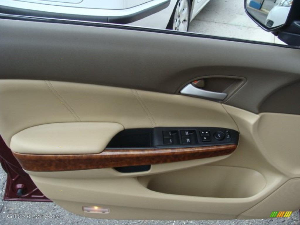 2010 Accord EX-L Sedan - Basque Red Pearl / Ivory photo #6