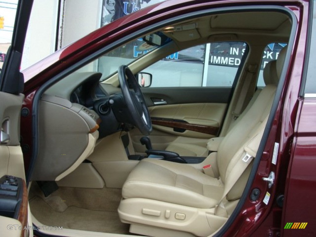 2010 Accord EX-L Sedan - Basque Red Pearl / Ivory photo #7