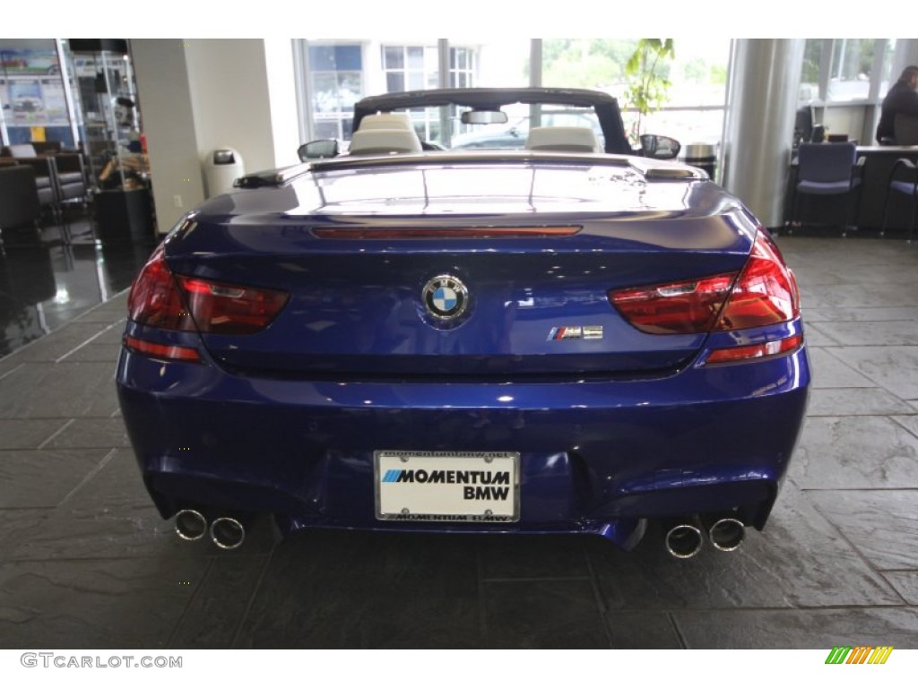 2012 M6 Convertible - San Marino Blue Metallic / Silverstone II photo #10