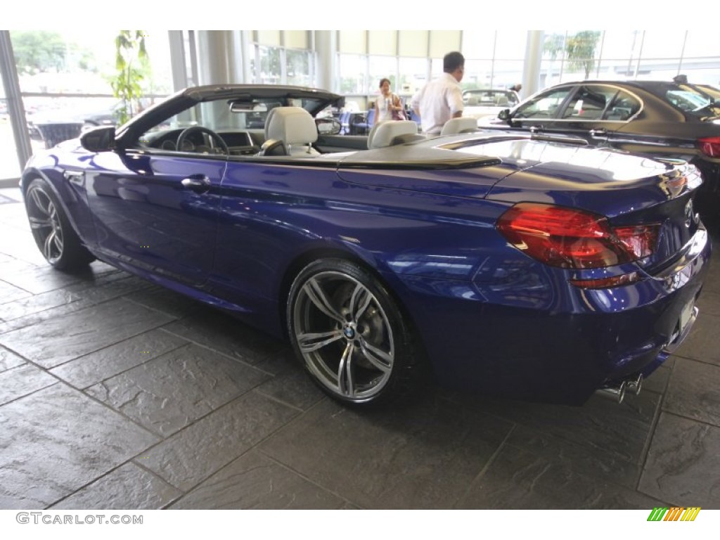 2012 M6 Convertible - San Marino Blue Metallic / Silverstone II photo #11