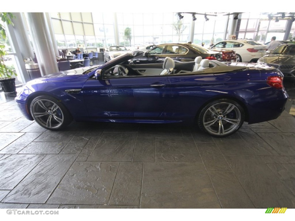 2012 M6 Convertible - San Marino Blue Metallic / Silverstone II photo #12
