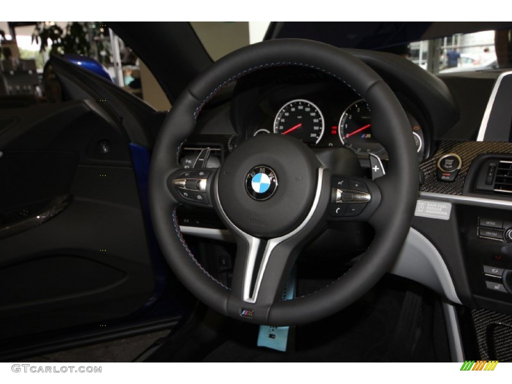 2012 BMW M6 Convertible Silverstone II Steering Wheel Photo #65988846