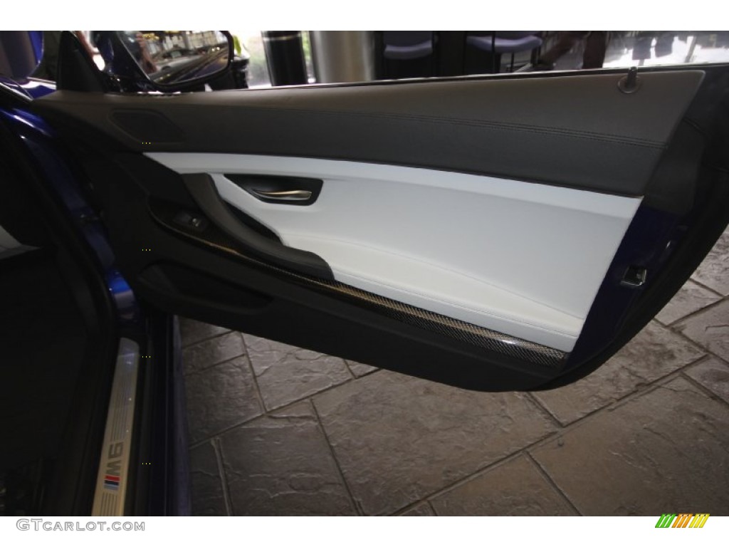 2012 BMW M6 Convertible Silverstone II Door Panel Photo #65988885
