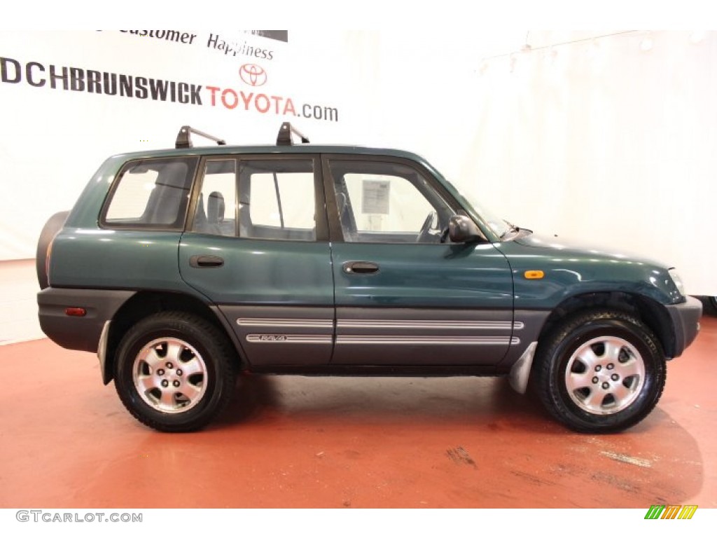 1997 RAV4 4WD - Dark Green Metallic / Gray photo #3