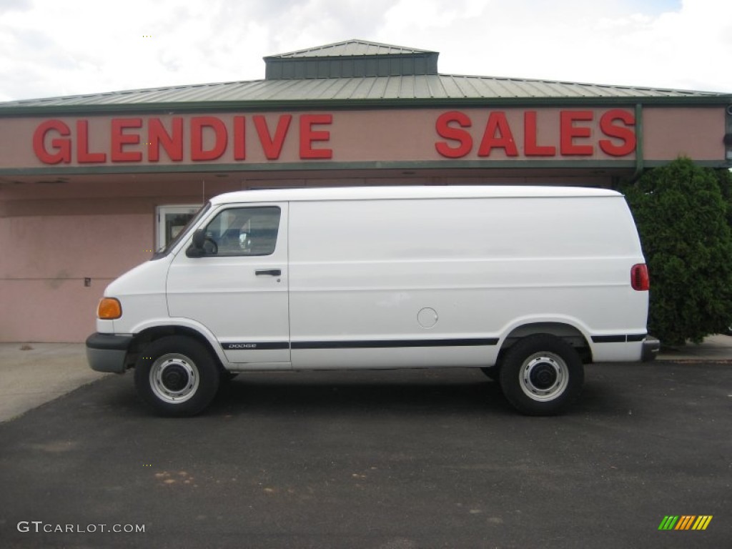 1999 Ram Van 2500 Maxi Commercial - Bright White / Mist Gray photo #2