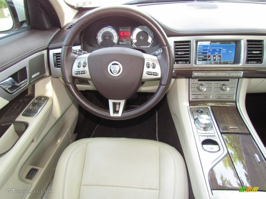 2010 Jaguar XF XF Supercharged Sedan Ivory Dashboard Photo #65990958