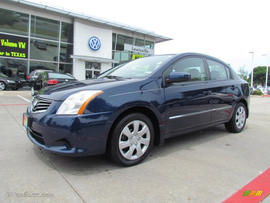 2010 Sentra 2.0 - Brilliant Silver Metallic / Beige photo #1