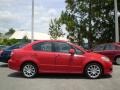 2008 Vivid Red Suzuki SX4 Sport Sedan  photo #3