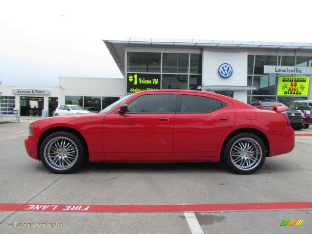 2008 Charger SE - TorRed / Dark Slate Gray photo #2