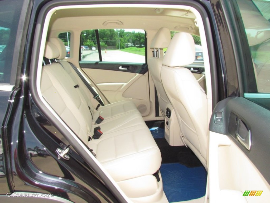 2012 Tiguan SE - Deep Black Metallic / Beige photo #4