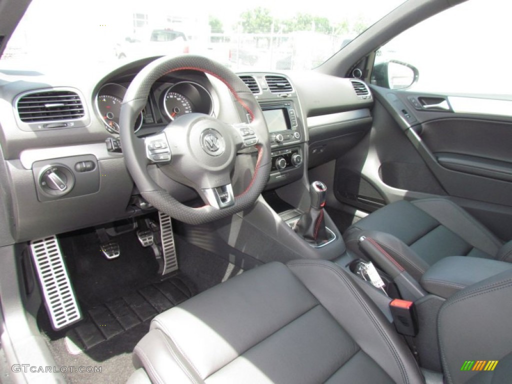 Titan Black Interior 2012 Volkswagen GTI 2 Door Autobahn Edition Photo #65993193
