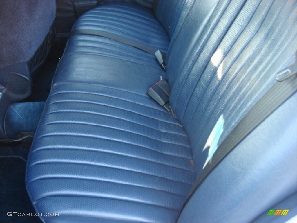 Blue Interior 1984 Mercedes-Benz E Class 300 D Sedan Photo #65993405