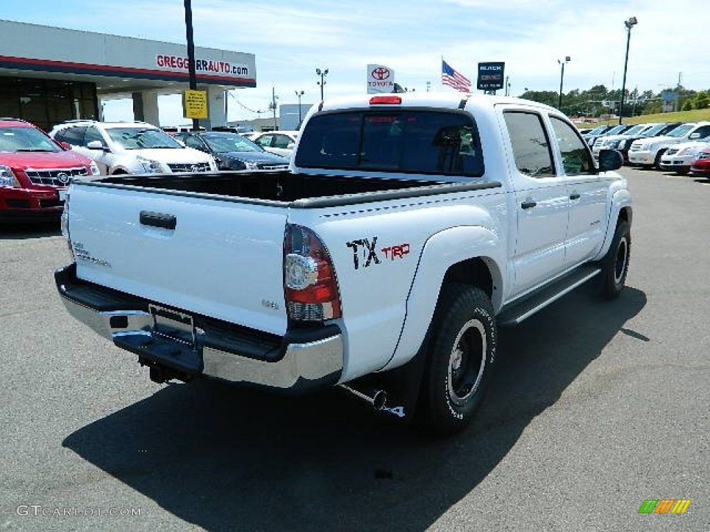 2012 Tacoma TX Pro Double Cab 4x4 - Super White / Graphite photo #3